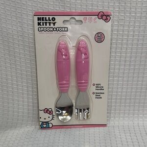 Hello Kitty Pink Spoon and Fork Set new in package